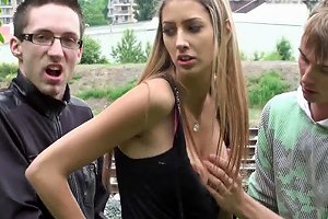 Kitty Jane Teen With Big Tits Public Group Orgy